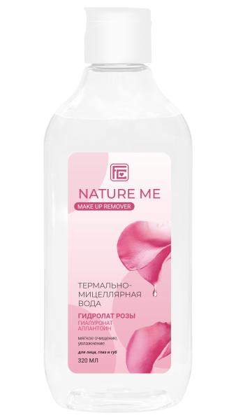 Термально-мицеллярная вода для лица Nature Me с гидролатом розы Фэмили Косметик 320мл фотография